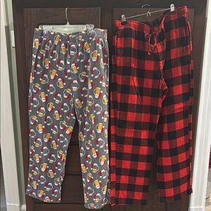 *2 for $3* Men’s Beer Mug PJ pants & Red & Black Plaid PJ pants